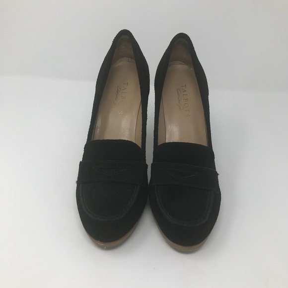 Talbots Shoes - Talbots Corrine Suede Loafer Heel